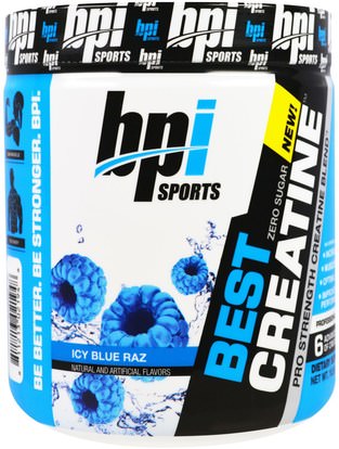 BPI Sports, Best Creatine Pro Strength Creatine Blend, Icy Blue Raz, 10.58 oz (300 g) ,والرياضة، والكرياتين، تجريب