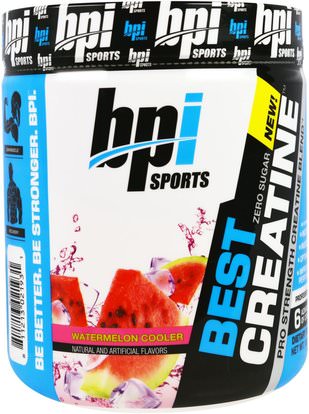 BPI Sports, Best Creatine, Pro Strength Creatine Blend, Watermelon Cooler, 10.58 oz (300 g) ,والرياضة، والكرياتين، تجريب
