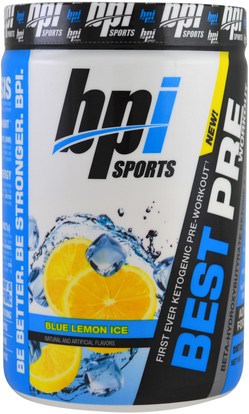 BPI Sports, Best Pre Workout, Blue Lemon Ice, 11.11 oz (315 g) ,والصحة، والطاقة، والرياضة