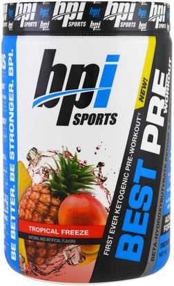 BPI Sports, Best Pre Workout, Tropical Freeze, 11.11 oz (315 g) ,والصحة، والطاقة، والرياضة