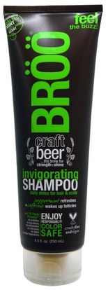 BR, Invigorating Shampoo, Malted Mint, 8.5 fl oz (250 ml) ,حمام، الجمال، الشعر، فروة الرأس، الشامبو، مكيف