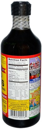 براغ السائل أمينوس Bragg, Liquid Aminos, Natural Soy Sauce Alternative, 16 fl oz (473 ml)