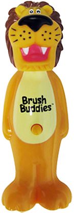 Brush Buddies, Poppin, Rickie Lion, Soft, 1 Toothbrush ,صحة الطفل، العناية بالفم الطفل، أطفال وطفل رضيع الأسنان