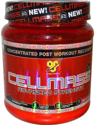 BSN, Cellmass 2.0, Concentrated Post Workout Recovery, Arctic Berry, 1.06 lbs (485 g) ,والرياضة، والرياضة، والعضلات