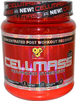 BSN, Cellmass 2.0, Concentrated Post Workout Recovery, Watermelon, 1.06 lbs (485 g) ,والرياضة، والرياضة، والعضلات