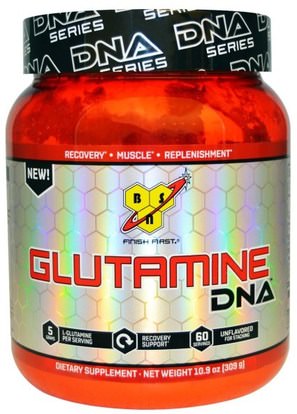 BSN, DNA Series, Glutamine DNA, Unflavored, 10.9 oz (309 g) ,المكملات الغذائية، الأحماض الأمينية، l الجلوتامين، l الجلوتامين مسحوق، الرياضة، الرياضة