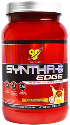 BSN, Syntha-6 Edge, Protein Powder Drink Mix, Cinnamon Bun Flavor, 2.25 lb (1.02 kg) ,المكملات الغذائية، بروتين مصل اللبن