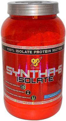 BSN, Syntha-6 Isolate, Protein Powder Drink Mix, Vanilla Ice Cream, 2.01 lbs (912 g) ,المكملات الغذائية، بروتين مصل اللبن