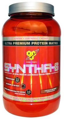 BSN, Syntha-6, Protein Powder Drink Mix, Chocolate Milkshake, 2.91 lbs (1.32 kg) ,والمكملات الغذائية، والبروتين