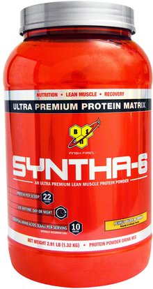 BSN, Syntha-6, Protein Powder Drink Mix, Peanut Butter Cookie, 2.91 lbs (1.32 kg) ,والرياضة، والرياضة، والبروتين