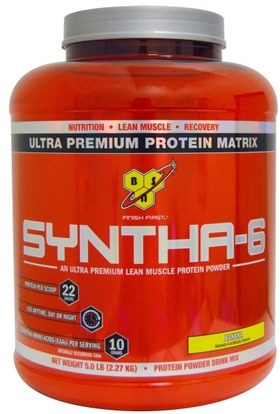 BSN, Syntha-6, Ultra Premium Protein Matrix, Banana, 5.0 lbs (2.27 kg) ,والمكملات الغذائية، والبروتين