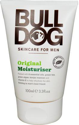 Bulldog Skincare For Men, Moisturizer, Original, 3.3 fl oz (100 ml) ,حمام، الجمال، انسان، العناية الشخصية