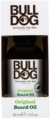 Bulldog Skincare For Men, Original Beard Oil, 1.0 fl oz (30 ml) ,الجمال، رجل العناية بالبشرة، الحيوي النفط