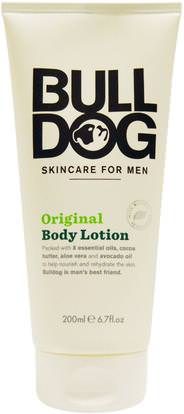 Bulldog Skincare For Men, Original Body Lotion, 6.7 fl oz (200 ml) ,الجمال، رجل العناية بالبشرة، غسول الجسم