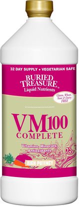 Buried Treasure, Liquid Nutrients, VM100 Complete, 32 fl oz (946 ml) ,الفيتامينات، الفيتامينات السائلة، الرجال الكنز المدفون