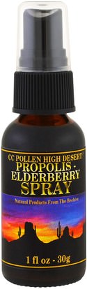 C.C. Pollen, Propolis Elderberry Spray, 1 fl oz (30 g) ,المكملات الغذائية، منتجات النحل، دنج النحل