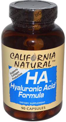 California Natural, HA, Hyaluronic Acid Formula, 90 Capsules ,الصحة، المرأة، مكافحة الشيخوخة، هيالورونيك