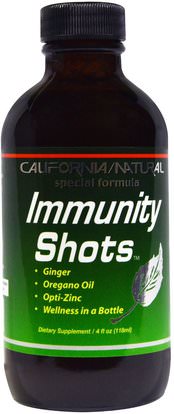 California Natural, Immunity Shots, 4 fl oz (118 ml) ,والصحة، والانفلونزا الباردة والفيروسية، ونظام المناعة