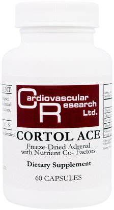 Cardiovascular Research Ltd., Cortol Ace, 60 Capsules ,المكملات الغذائية، الكظرية، منتجات الأبقار