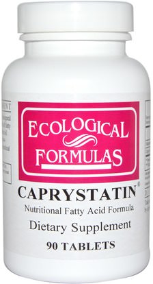 Cardiovascular Research Ltd., Ecological Formulas, Caprystatin, 90 Tablets ,المكملات الغذائية، المعادن، المغنيسيوم، حمض الكابريليك