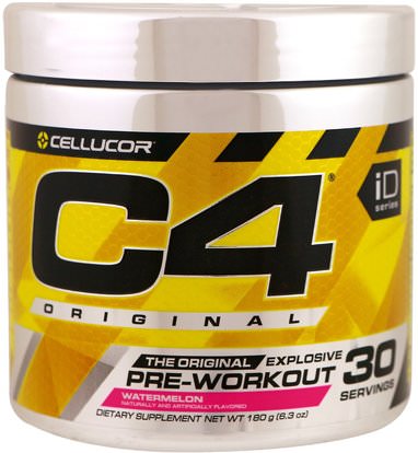 Cellucor, C4 Original Explosive, Pre-Workout, Watermelon, 6.3 oz (180 g) ,والصحة، والطاقة، والرياضة