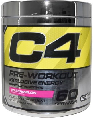 Cellucor, C4, Pre-Workout, Explosive Energy, Watermelon, 13.75 oz (390 g) ,والرياضة، والكرياتين، تجريب