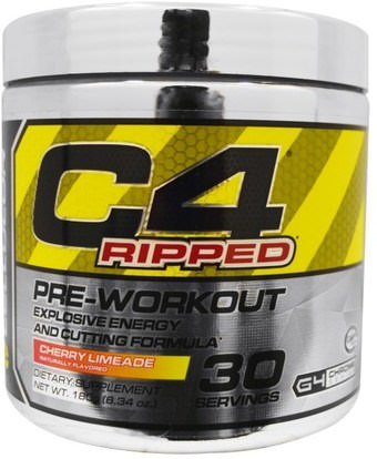Cellucor, C4 Ripped, Pre-Workout, Cherry Limeade, 6.34 oz (180 g) ,والرياضة، والكرياتين، تجريب