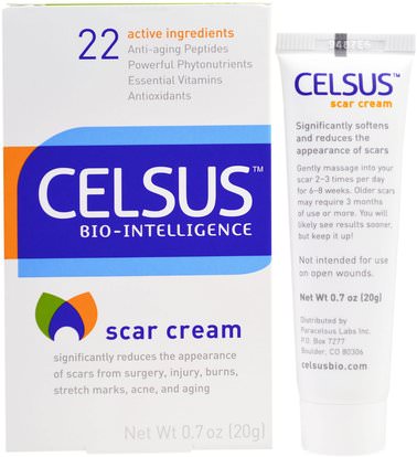 Celsus Bio-Intelligence, Scar Cream, 0.7 oz (20 g) ,والصحة، والجلد، وتمتد علامات ندبات