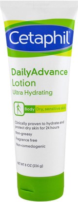 Cetaphil, DailyAdvance Lotion, Ultra Hydrating, 8 oz (226 g) ,الجمال، العناية بالوجه، الكريمات المستحضرات، الأمصال، حمام، غسول الجسم