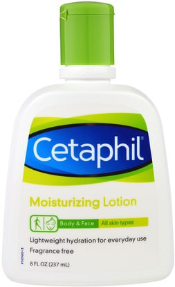 Cetaphil, Moisturizing Lotion, 8 fl oz (237 ml) ,الجمال، العناية بالوجه، الكريمات المستحضرات، الأمصال، حمام، غسول الجسم