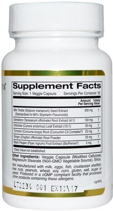 كغن حليب الشوك، الصحة، الحليب الشوك (سيليمارين) California Gold Nutrition, CGN, Silymarin, Milk Thistle Extract Complex, 300 mg, 30 Veggie Caps