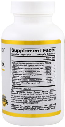 كغن حليب الشوك، الصحة، الحليب الشوك (سيليمارين) California Gold Nutrition, CGN, Silymarin Complex, Milk Thistle Extract Plus, 300 mg, 120 Veggie Caps