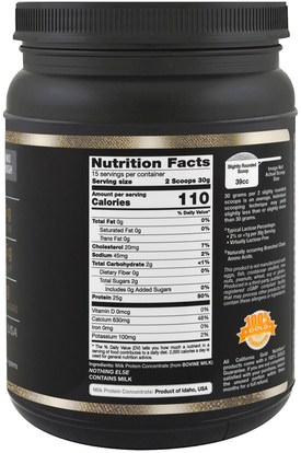 كغن الرياضة النقية، بروتينات كغن California Gold Nutrition, CGN, Milk Protein Concentrate, Ultra-Low Lactose, Gluten Free, 16 oz (454 g)