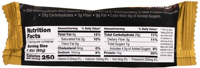 كغن الرياضة النقية، بروتينات كغن California Gold Nutrition, CGN, Sport, Protein Bar, Peanut Butter Dark Chocolate Chip, Gluten Free, 2.1 oz (60 g )