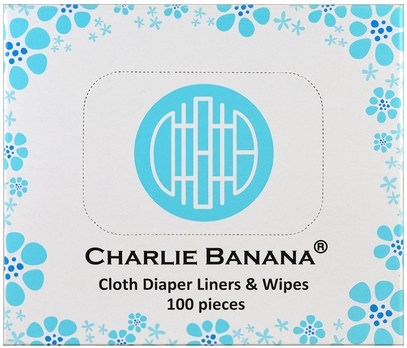 Charlie Banana, Cloth Diaper Liners & Wipes, 100 Pieces ,صحة الطفل، ديابيرينغ