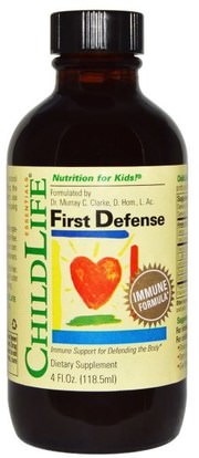 ChildLife, First Defense, 4 fl oz (118.5 ml) ,صحة الأطفال، العلاجات العشبية للأطفال