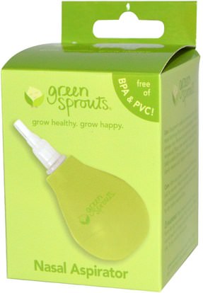 صحة الطفل، الطفل، الأطفال، صحة الأنف iPlay Inc., Green Sprouts, Nasal Aspirator, 1 Aspirator