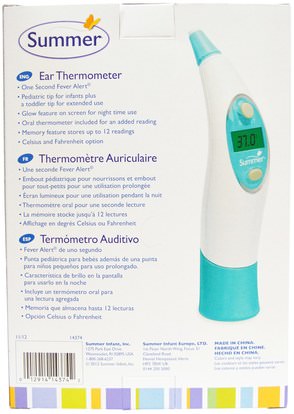 صحة الطفل، إمرأة، اطفال Summer Infant, Deluxe Ear Thermometer