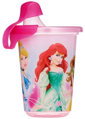 صحة الطفل، تغذية الطفل، سيبي الكؤوس The First Years, Disney Princess, Take & Toss Sippy Cups, 9+ Months, 3 Pack - 10 oz (296 ml)