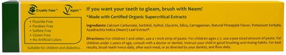 صحة الطفل، رعاية الطفل عن طريق الفم، معجون الأسنان Organix South, TheraNeem Naturals, Kids Neem Toothpaste, Tropical Blast, 4.23 oz (120 g)