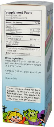 صحة الأطفال، والسعال انفلونزا البرد Bionorica, Bronchipret Kids Syrup, 3.38 fl oz (100 ml)