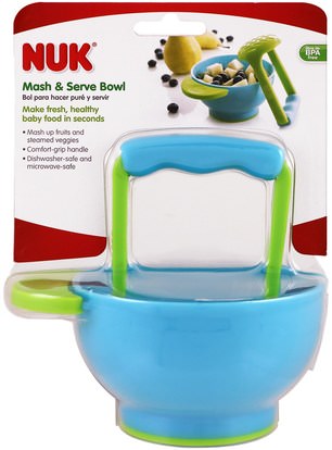 صحة الأطفال، والأغذية للأطفال NUK, Mash & Serve Bowl, 1 Bowl