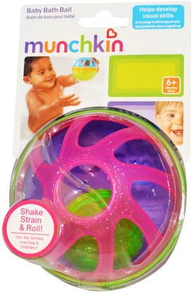 أطفال صحة، أطفال اللعب، حمام اللعب Munchkin, Baby Bath Ball, 2 + Years