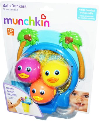 أطفال صحة، أطفال اللعب، حمام اللعب Munchkin, Bath Dunkers, 12+ Months