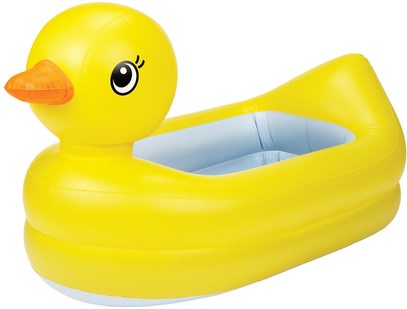 أطفال صحة، أطفال اللعب، حمام اللعب Munchkin, Inflatable Safety Duck Tub, 1 Tub