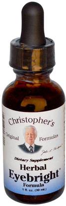 Christophers Original Formulas, Herbal Eyebright Formula, 1 fl oz (30 ml) ,الأعشاب، ييبرايت