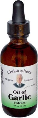 Christophers Original Formulas, Oil of Garlic Extract, 2 fl oz (59 ml) ,المكملات الغذائية، المضادات الحيوية، زيت الثوم