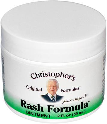 Christophers Original Formulas, Rash Formula Ointment, 2 fl oz (59 ml) ,والصحة، والإصابات الحروق