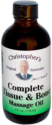 Christophers Original Formulas, Complete Tissue & Bone Massage Oil, 4 fl oz (118 ml) ,الصحة، الجلد، زيت التدليك