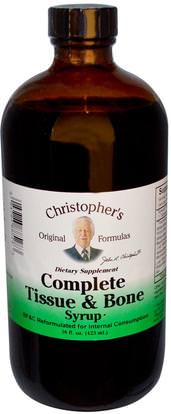 Christophers Original Formulas, Complete Tissue & Bone Syrup, 16 fl oz (423 ml) ,الصحة، العظام، هشاشة العظام